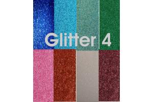 Hotfix Buegelfolie Glitter Folie Farb Mix (4) 8 x 20cm x 5cm Far